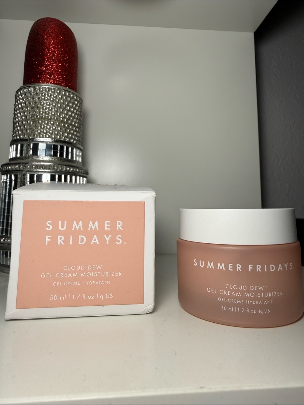 Summer Fridays Gel Cream Moisturizer - Peach Pink & White